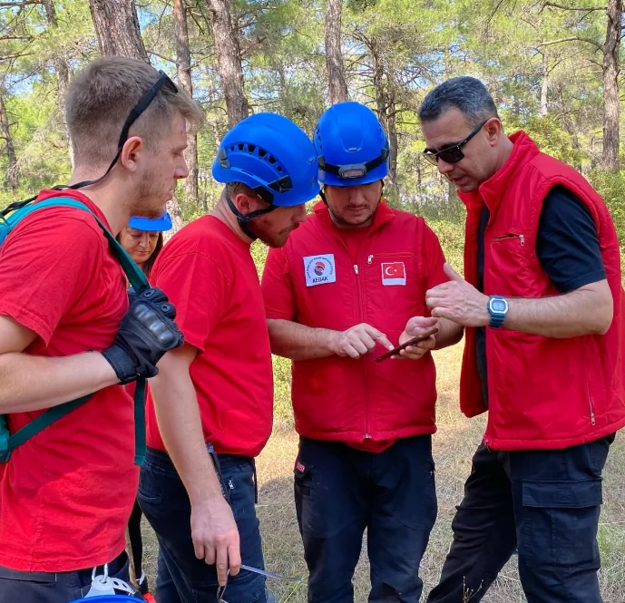 Arazi Arama Kurtarma Tatbikatı çalışmasından görüntü 3