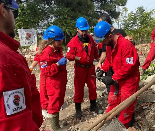 Enkaz Arama Kurtarma Tatbikatı çalışmasından görüntü 1
