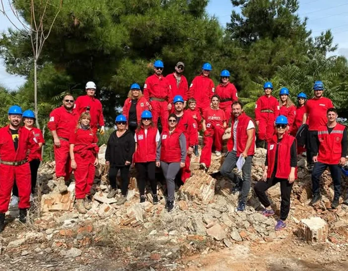 Enkaz Arama Kurtarma Tatbikatı çalışmasından görüntü 3