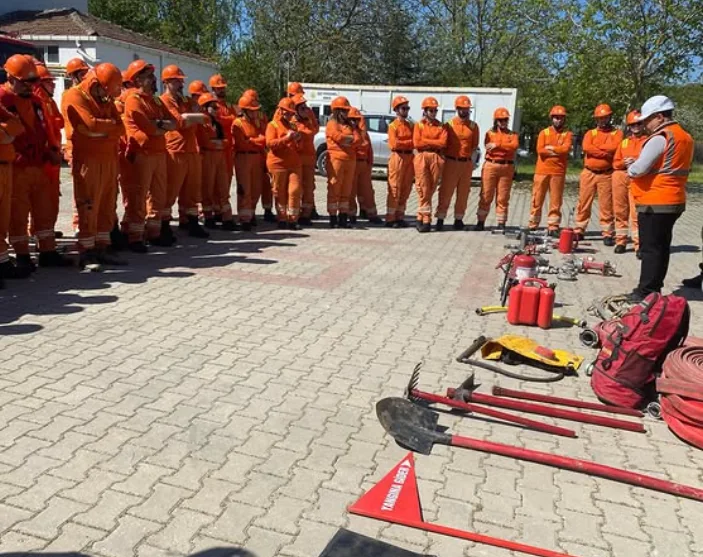 Orman Yangını Pratik Eğitimi çalışmasından görüntü 2